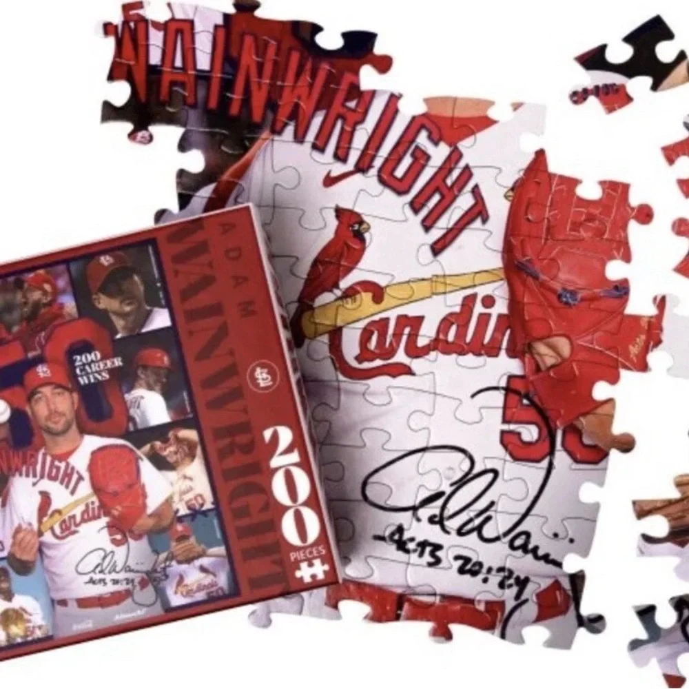 NEW Sealed MLB‎ St Louis Cardinals PUZZLE Adam Wainwright 200 Piece 200 Wins